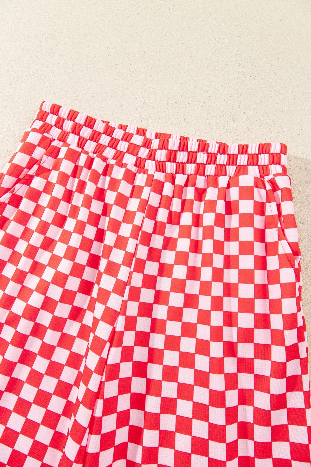 Christmas Merry Bow Graphic Top & Checker Pants Set