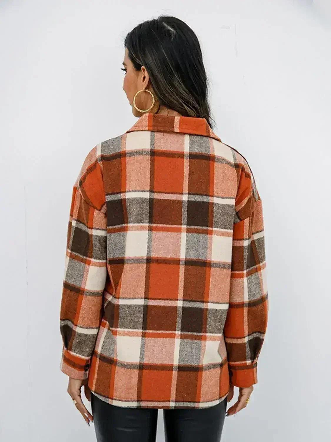 Pumpkin Spice Button-Down Jacket