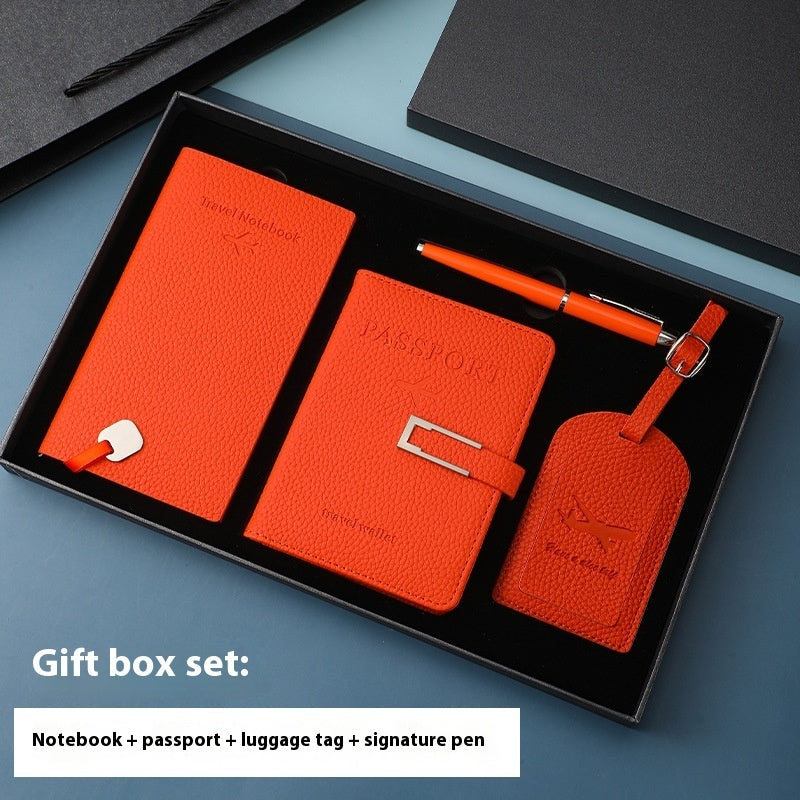 Multiple Card Slots Passport Jacket Leather Travel Agency Luggage Tag Notebook Suit