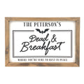 Personalized Dead & Breakfast Framed Saying