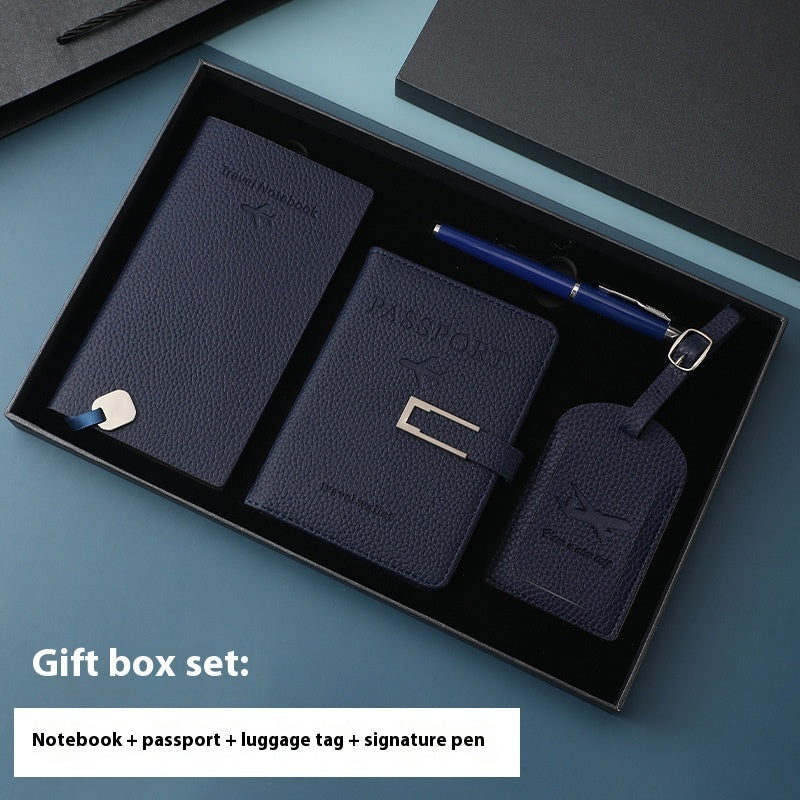 Multiple Card Slots Passport Jacket Leather Travel Agency Luggage Tag Notebook Suit