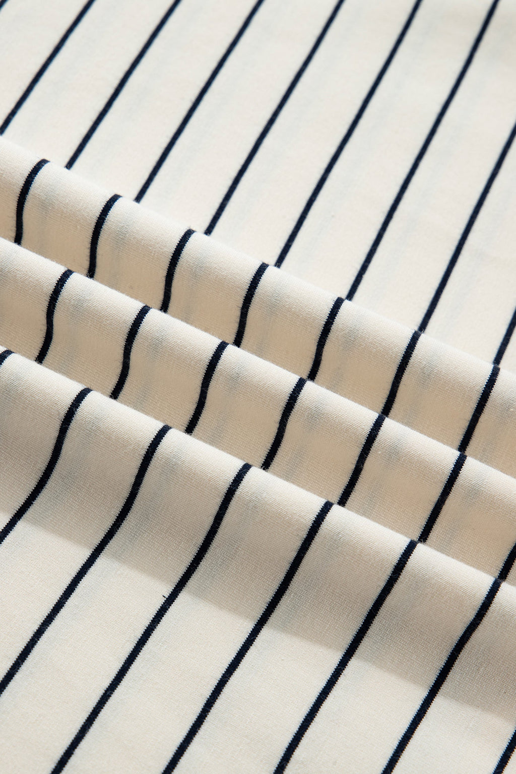 Stripe Drawstring Waist Pocketed Mini Dress