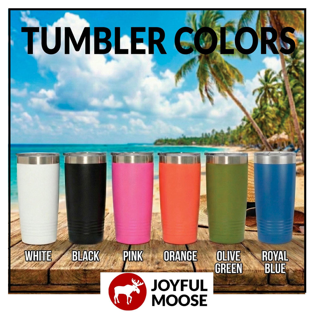 Personalized Stainless Steel Tumbler - 20 oz Double Wall Insulated Drinkware