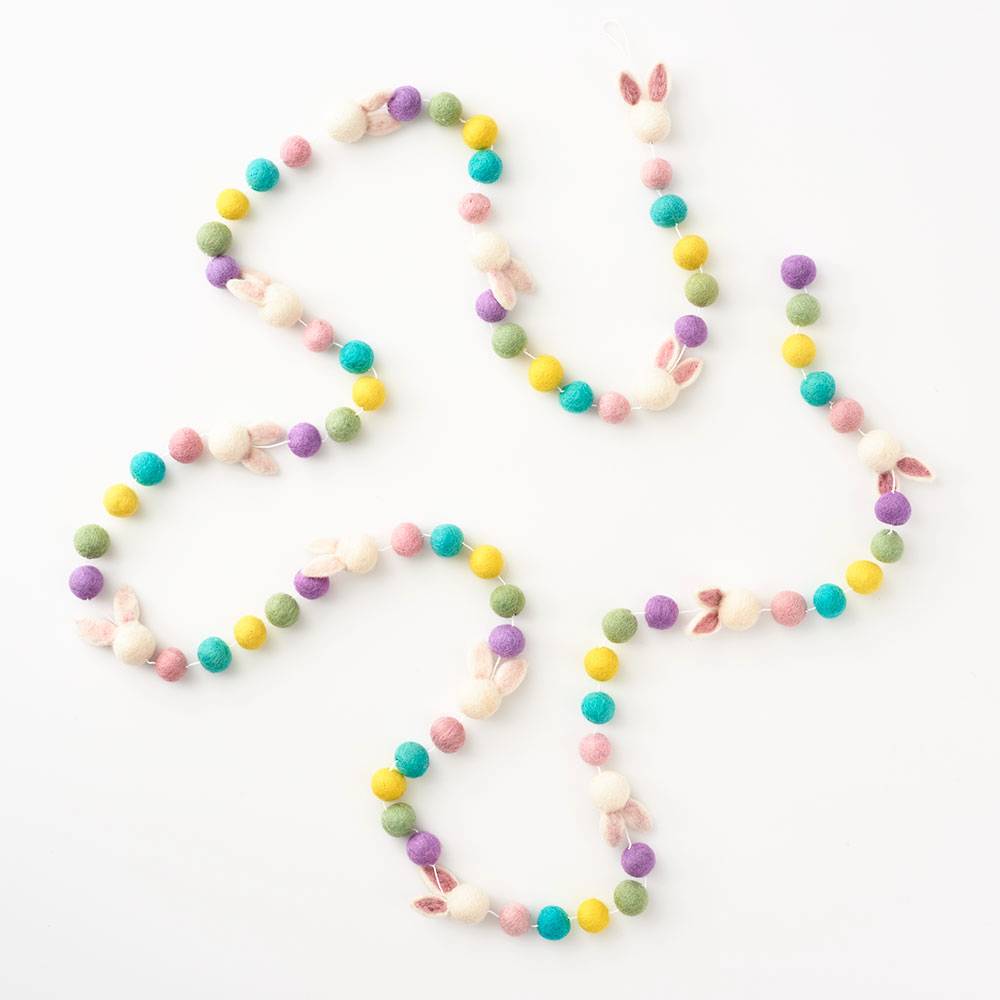 Bunny Felt Garland