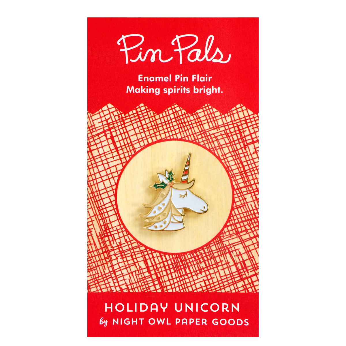 Holiday Unicorn Enamel Pin