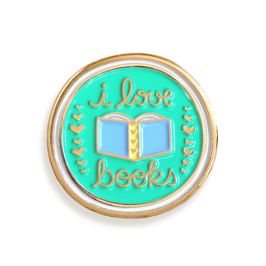 Love Books Enamel Pin