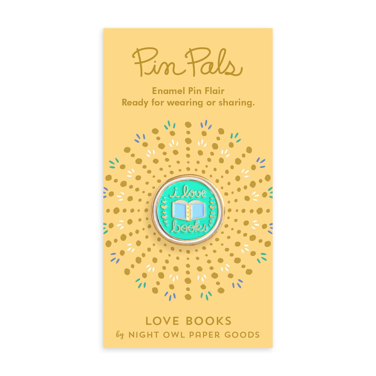 Love Books Enamel Pin