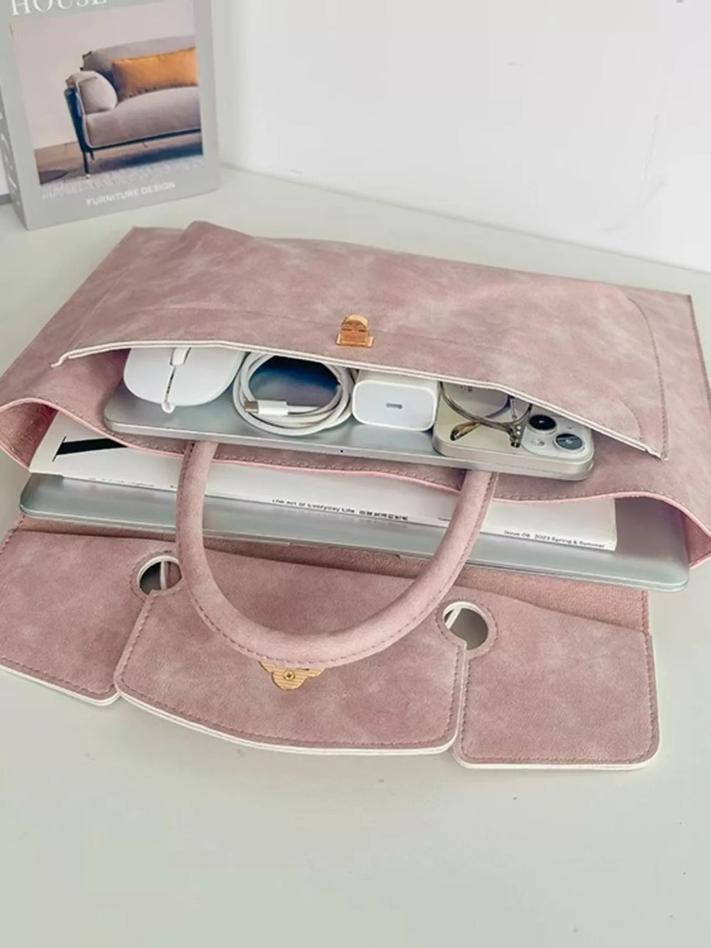 Top Handle Laptop Handbag
