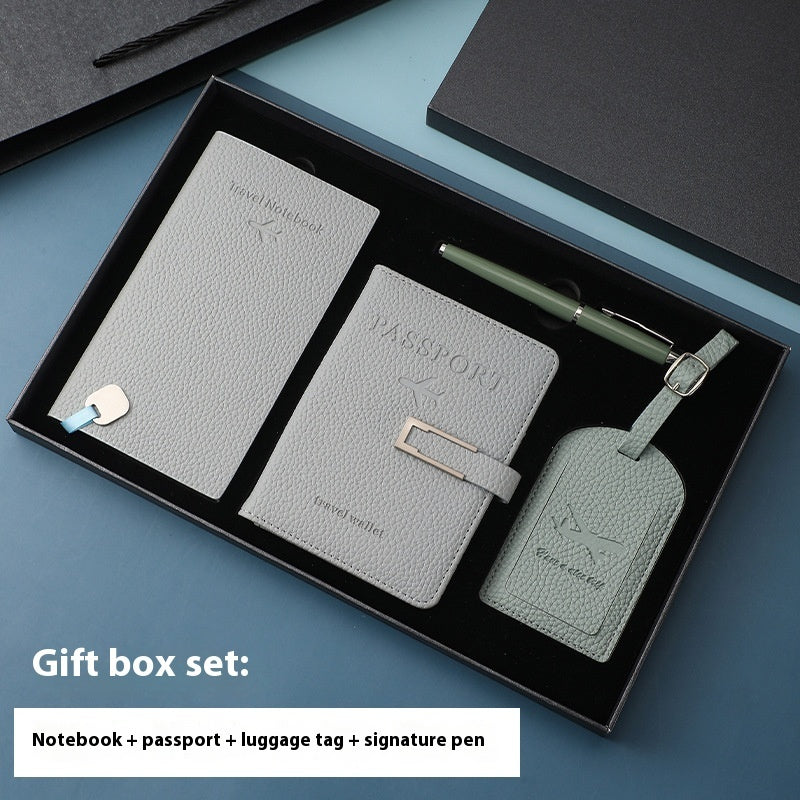 Multiple Card Slots Passport Jacket Leather Travel Agency Luggage Tag Notebook Suit