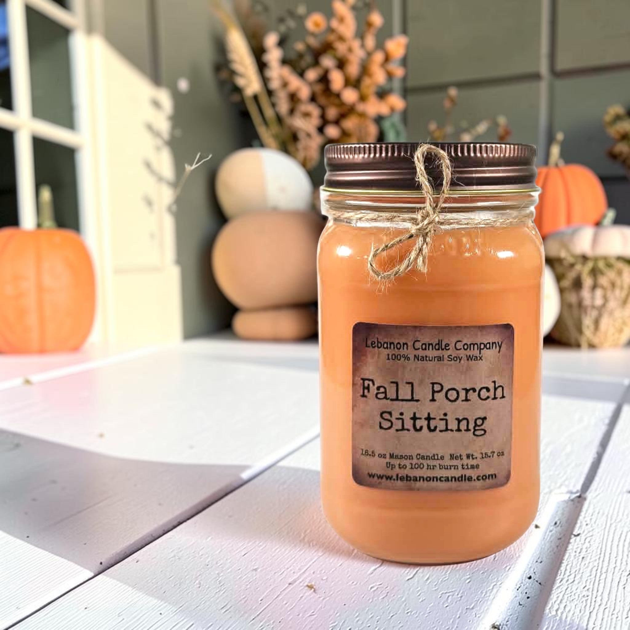 Fall Porch Sitting Candle