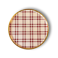Farmhouse Red Plaid Paper Party Plate (8pcs)