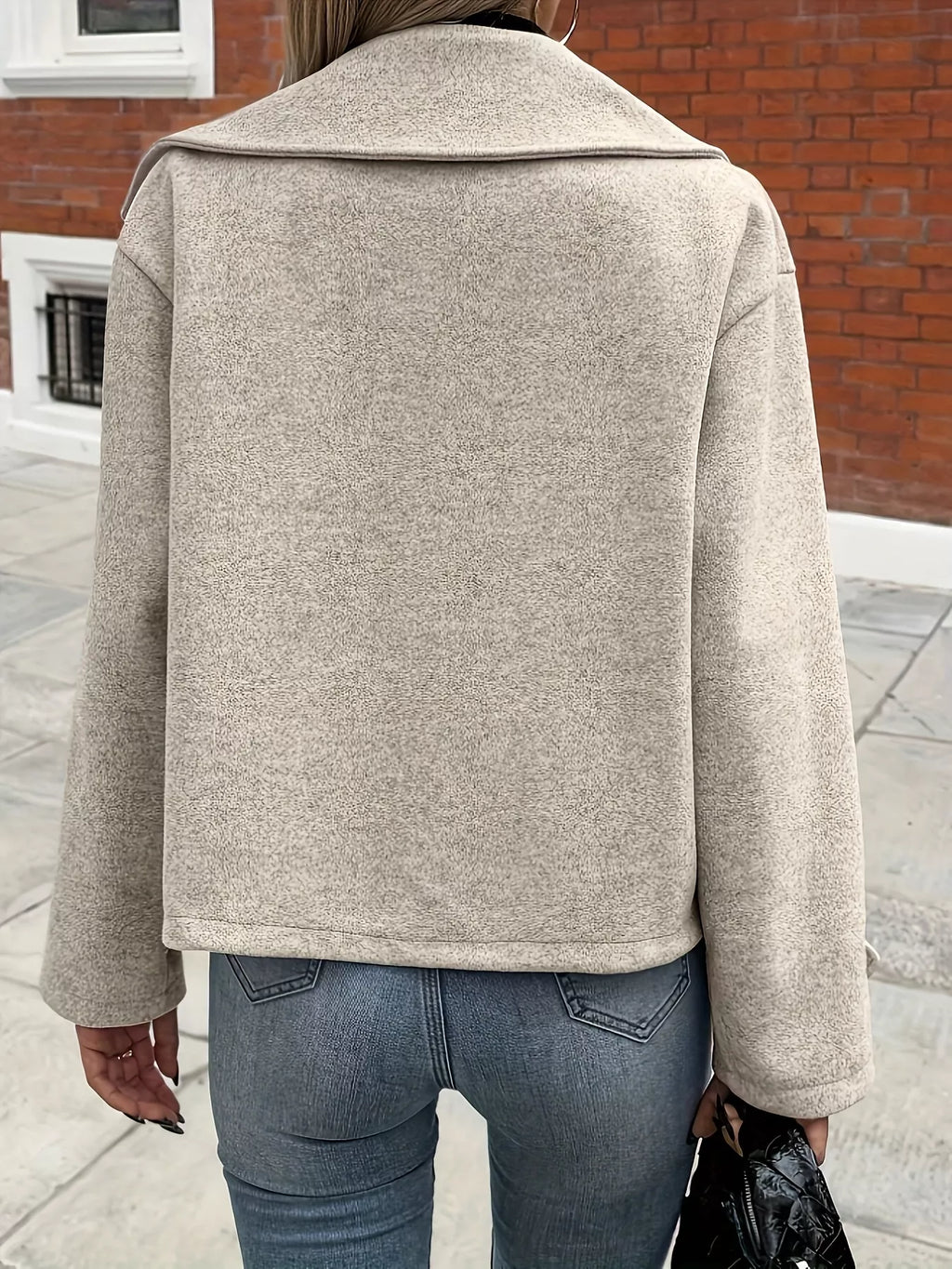 Double-Breasted Crop Outerwear