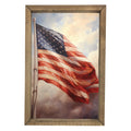 Flag in Clouds Framed Art