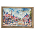 Flags in the Street Framed Art