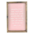 Amazing Grace Type Framed Saying