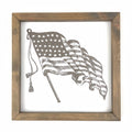 American Flag Sketch Framed Art