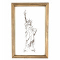 Statue of Liberty Sketch Framed Art