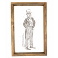 Uncle Sam Sketch Framed Art