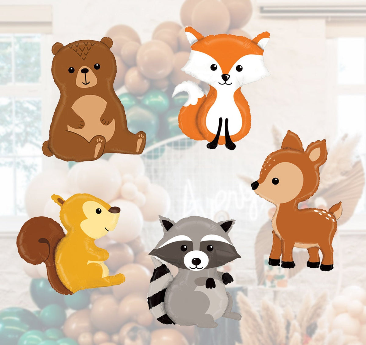 Woodland Critter Balloons