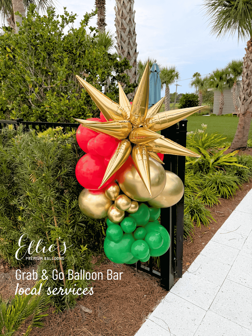 Gold Starburst Cluster Balloon – 40" Foil | Ellie’s Party Supply