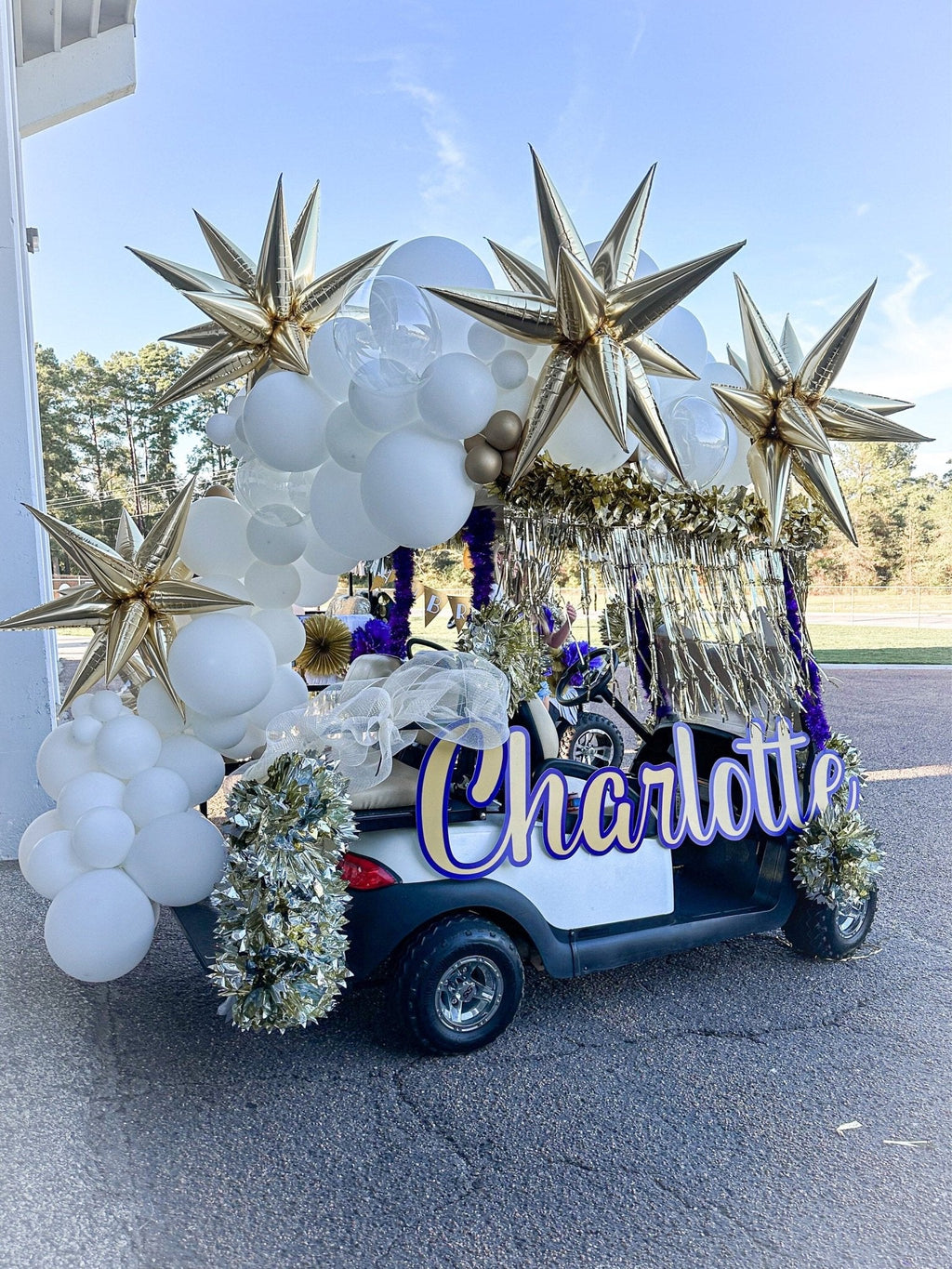 Gold Starburst Cluster Balloon – 40" Foil | Ellie’s Party Supply