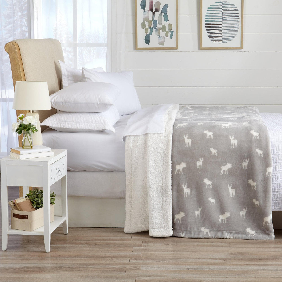Velvet Plush Sherpa Luxury Bed Blanket - Kinsley Collection