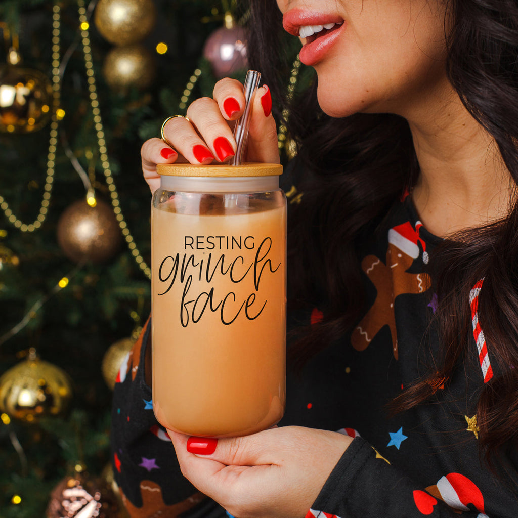 Grinch Face Set 17oz