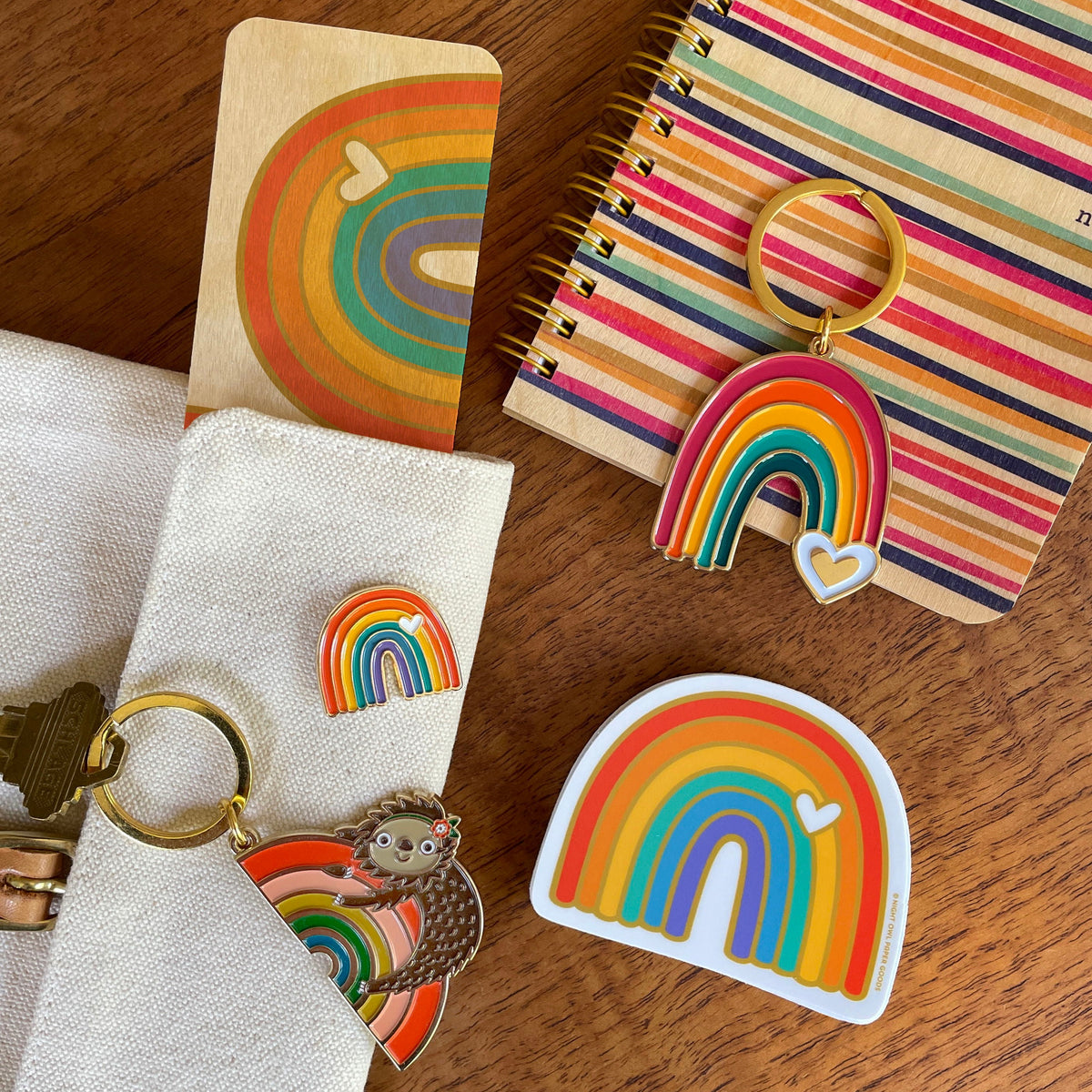 Rainbow Vibes Enamel Pin