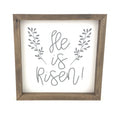 He Is Risen Sprigs Framed Saying