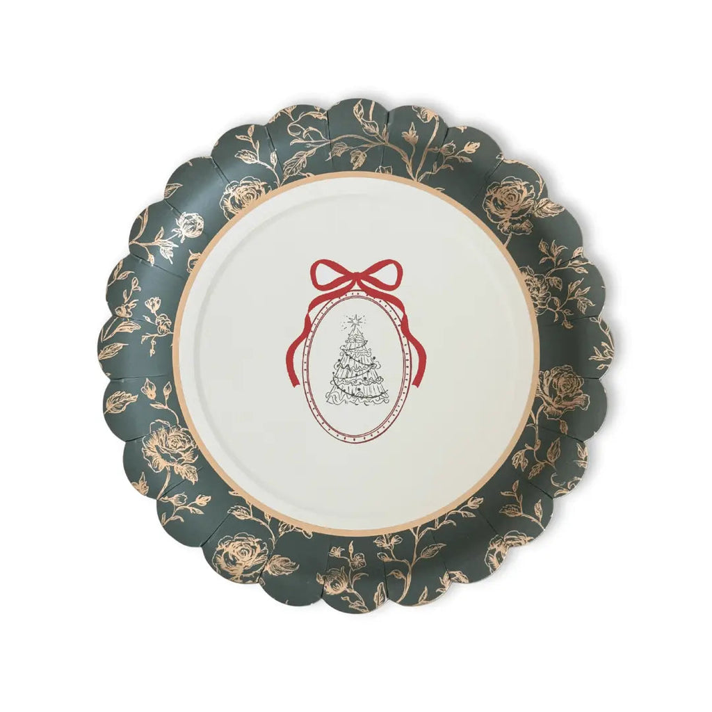 Hearth & Holly Vintage Floral Dessert Plates (12pcs)