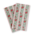 Hearth & Holly Vintage Floral Striped Guest Napkins (24pcs)