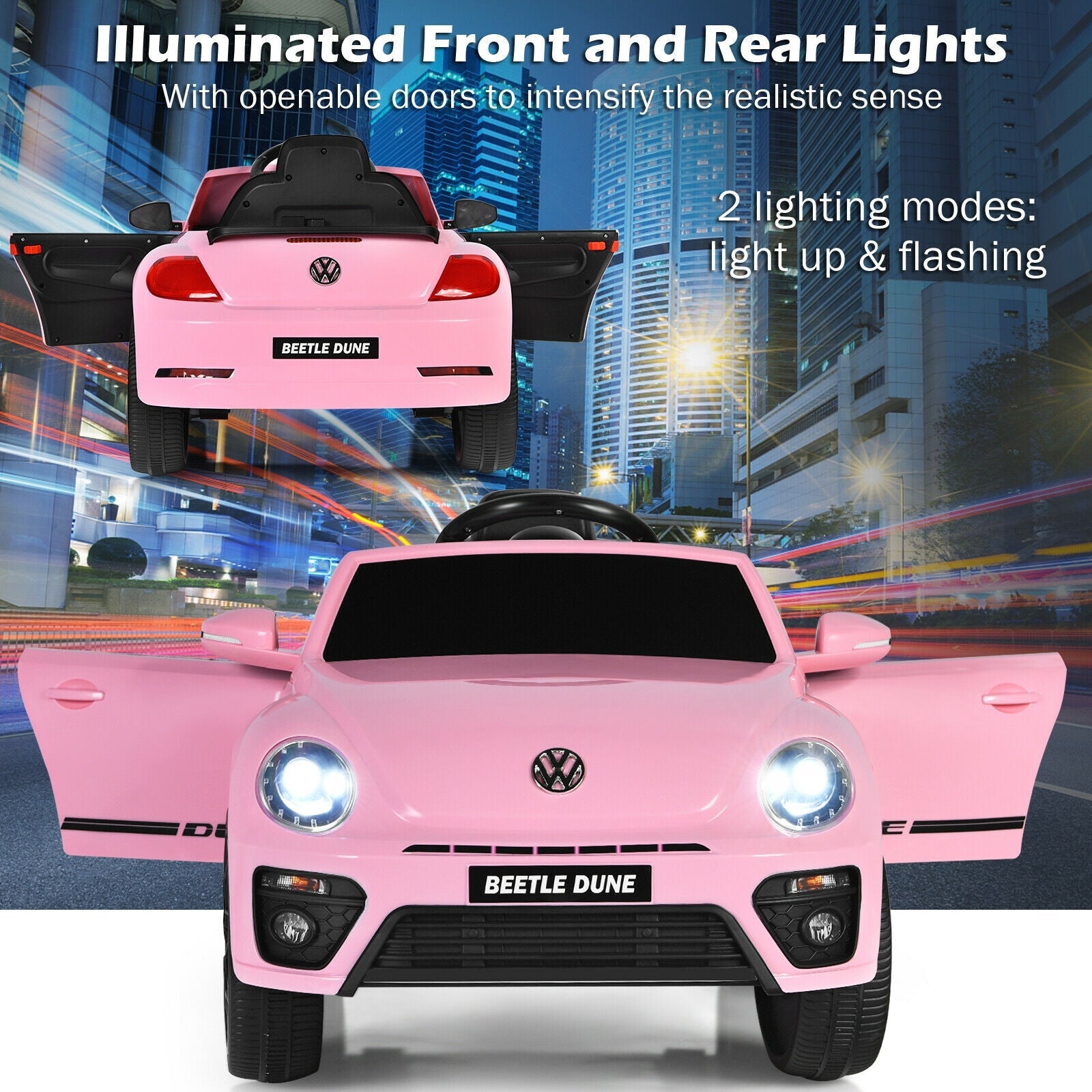 Volkswagen Beetle Kids Electric Ride On Car with Remote Control