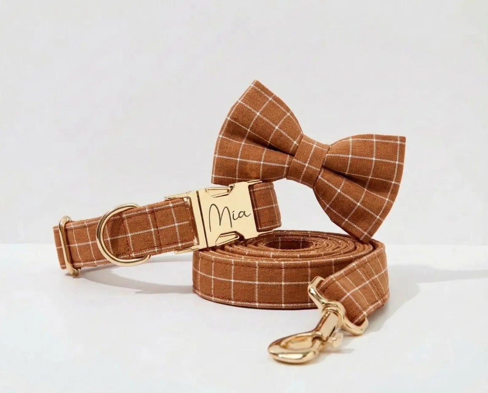 Classic Brown Plaid Set