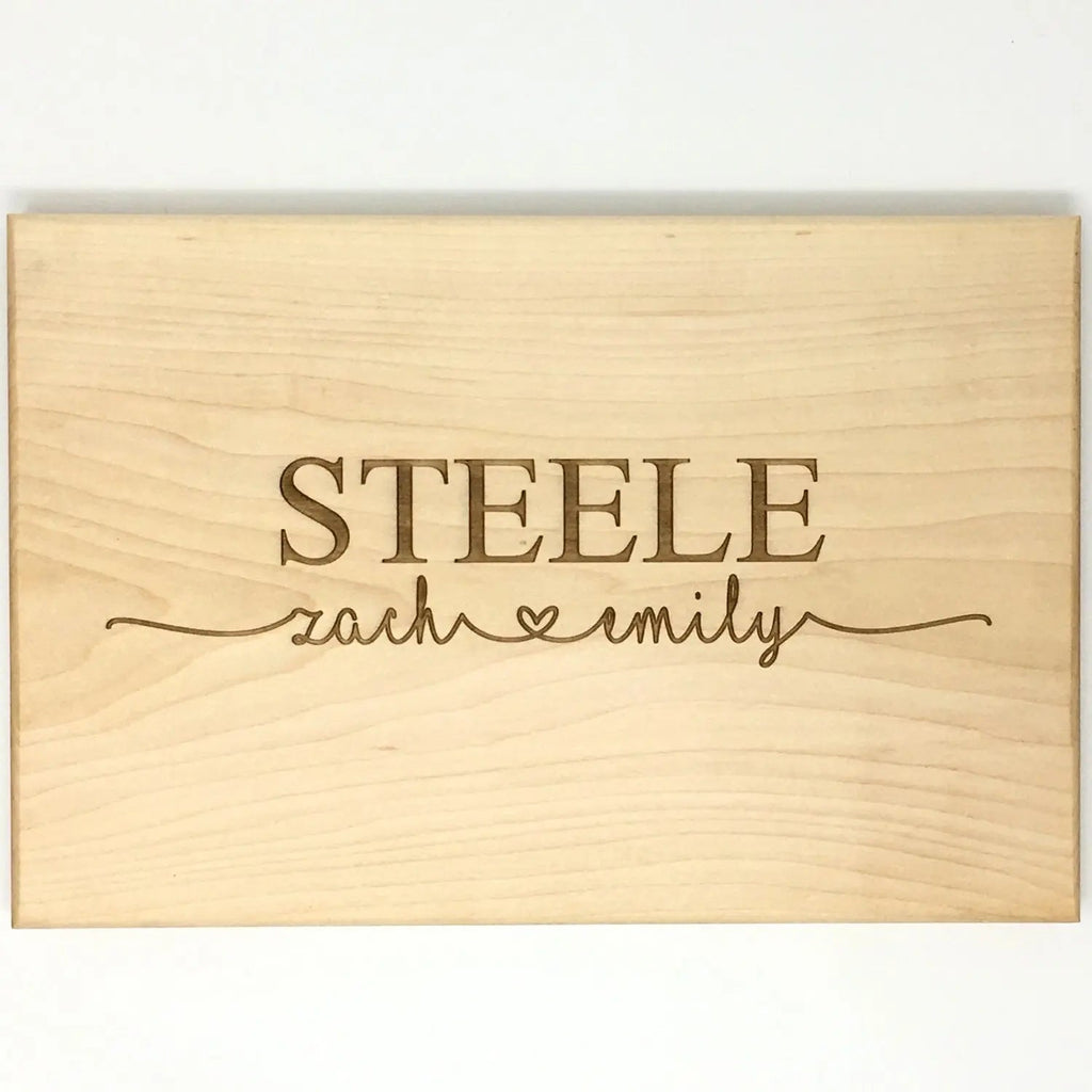 Wedding Gifts for Couples, Personalized Wood Cutting Board Walnut Maple, Custom Bridal Shower Gift, unique wedding gift, Custom wedding gift