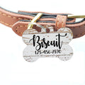 Pet ID Tag, Weathered Wood Pattern Custom Dog Name Tag, personalized dog tag, wood texture pet id tag, woodgrain dog name tag
