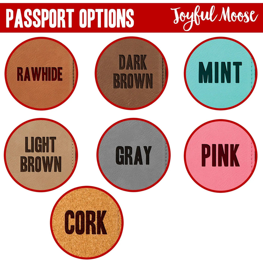 Personalized Passport Holders - Custom Engraved Passport Cover | Stylish Travel Accessory Gifts