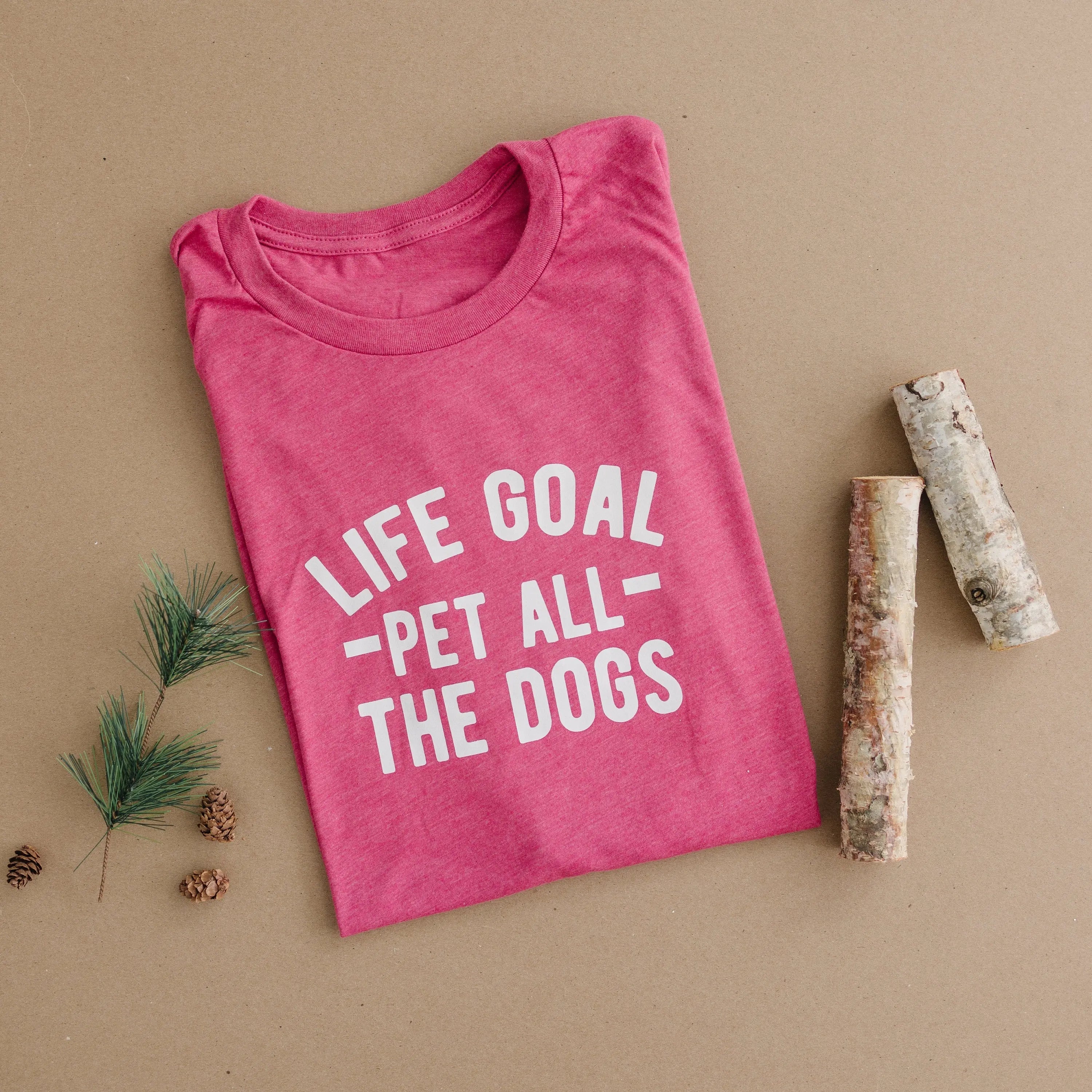 dog lover gift - Life Goal Pet All The Dogs Graphic T-shirt