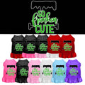 Halloween Pet Dress Screen Printed, "So Franken Cute"