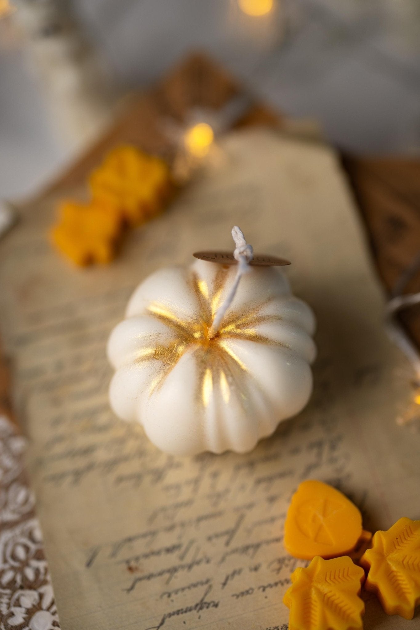 Pumpkin Soy Candle - Fall & Halloween Decor, Pumpkin Shaped, Scented