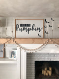 Wall decor Hello Pumpkin framed quote sign