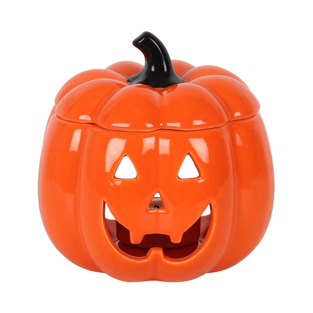Orange Halloween Jack-O-Lantern Oil Burner
