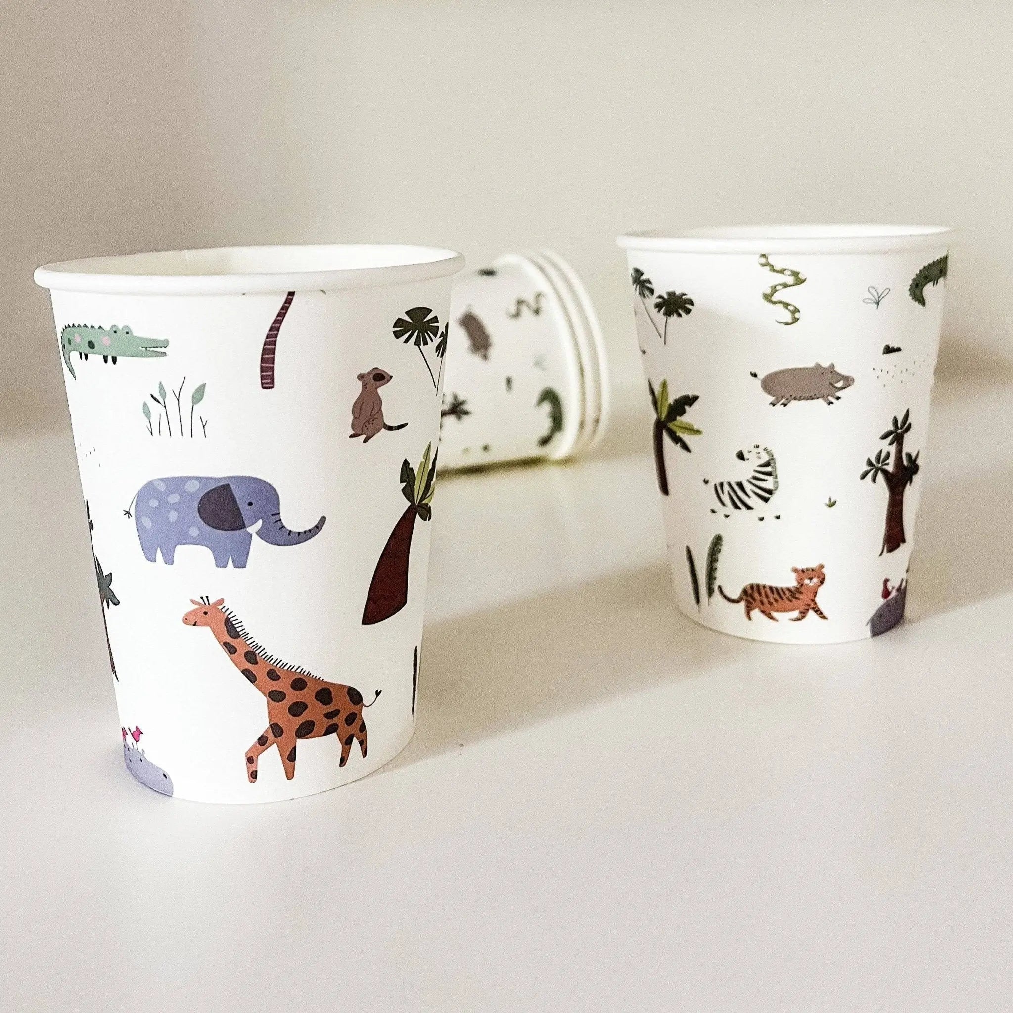 Jungle Safari Disposable Cups (8pcs)