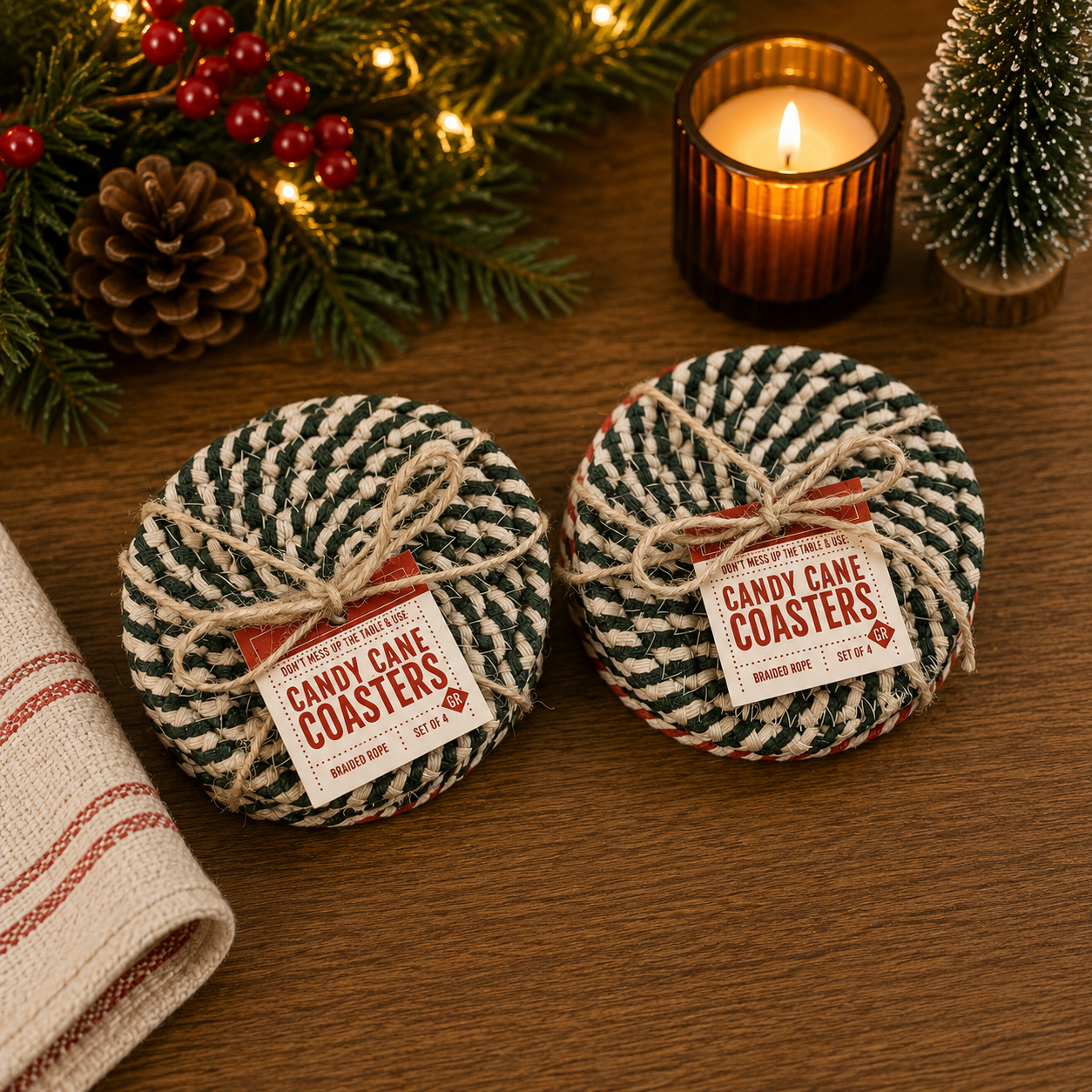 Candy Cane Coaster PRE-ORDER