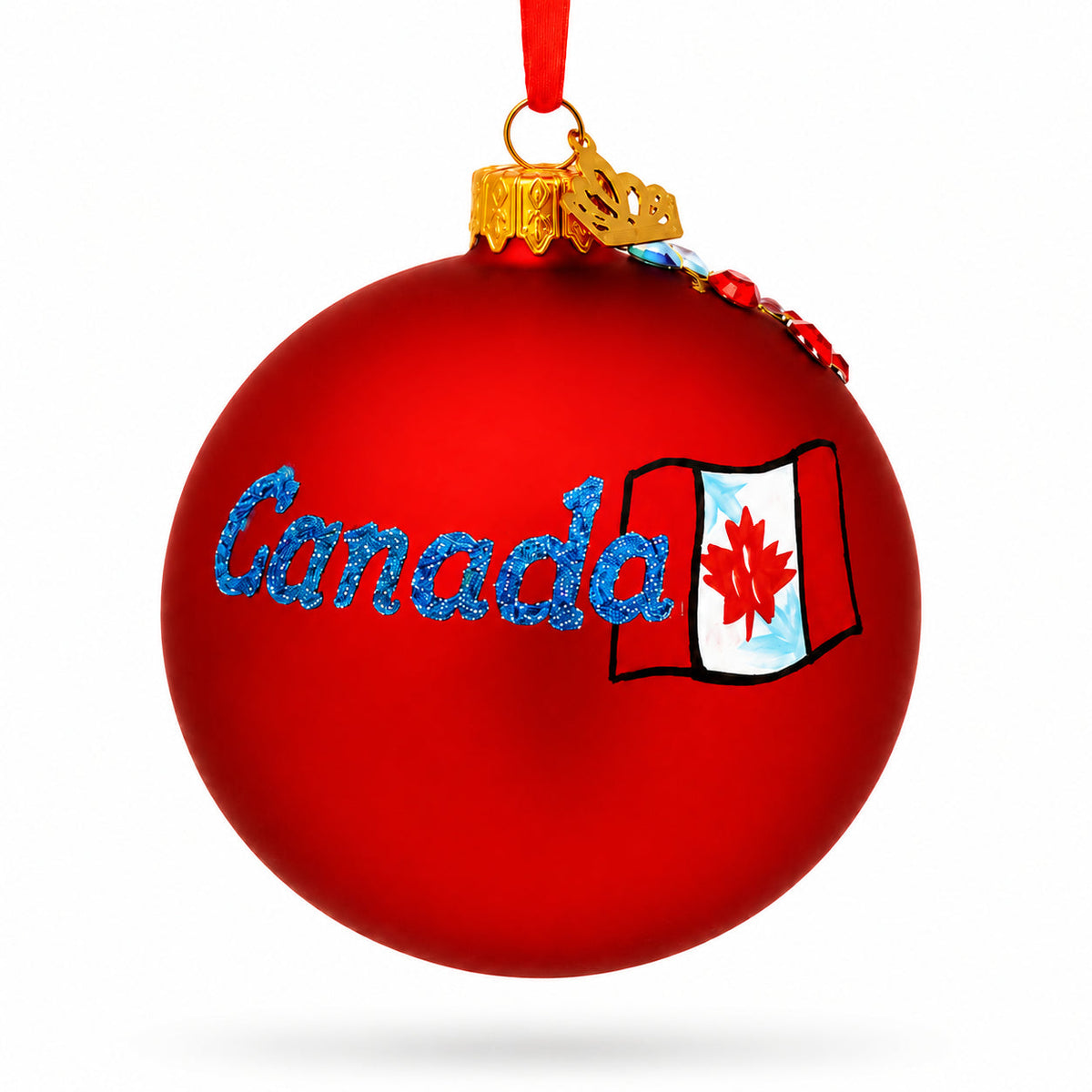 CN Tower, Toronto, Canada Glass Ball Christmas Ornament 3.25 Inches
