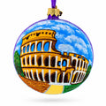 Colosseum, Rome, Italy Glass Ball Christmas Ornament 4 Inches