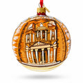 Petra, Jordan Glass Ball Christmas Ornament 4 Inches