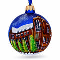 John Rylands Library, Manchester, England, United Kingdom Glass Ball Christmas Ornament 4 Inches