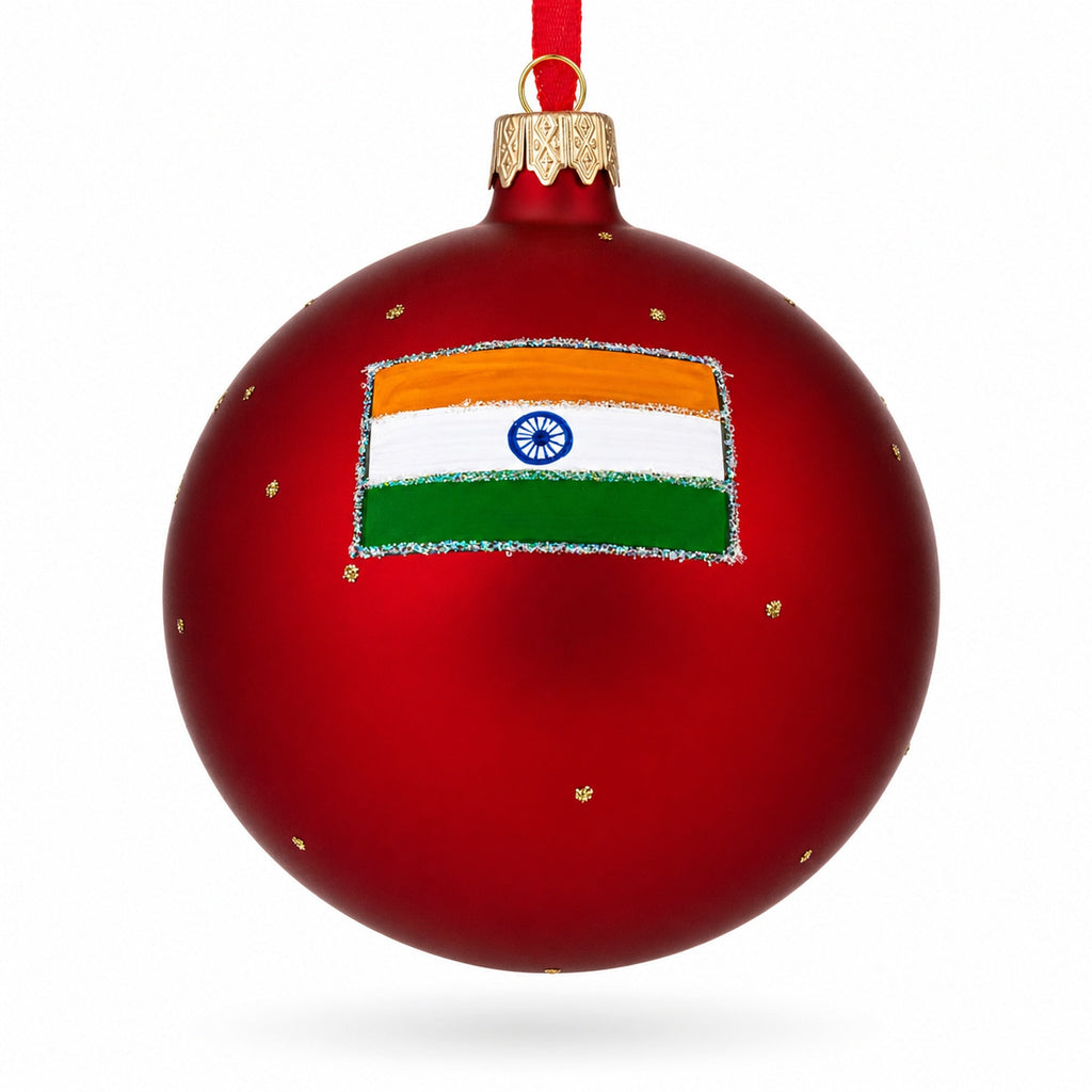 Swaminarayan Akshardham, New Delhi, India Glass Ball Christmas Ornament 4 Inches