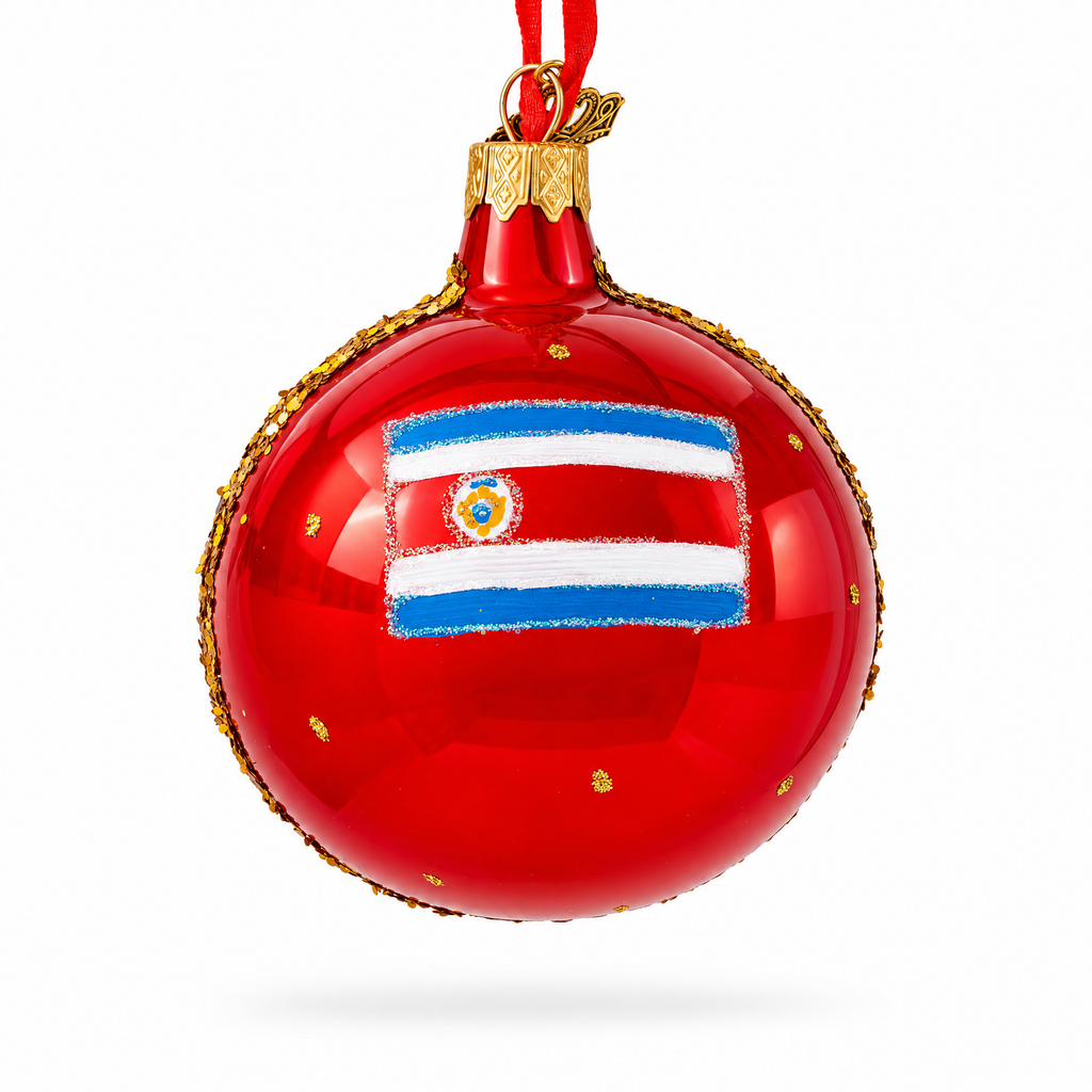 National Theater San Jose, Costa Rica Glass Ball Christmas Ornament 3.25 Inches