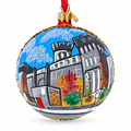 History Museum, Philadelphia, Pennsylvania Glass Ball Christmas Ornament 4 Inches